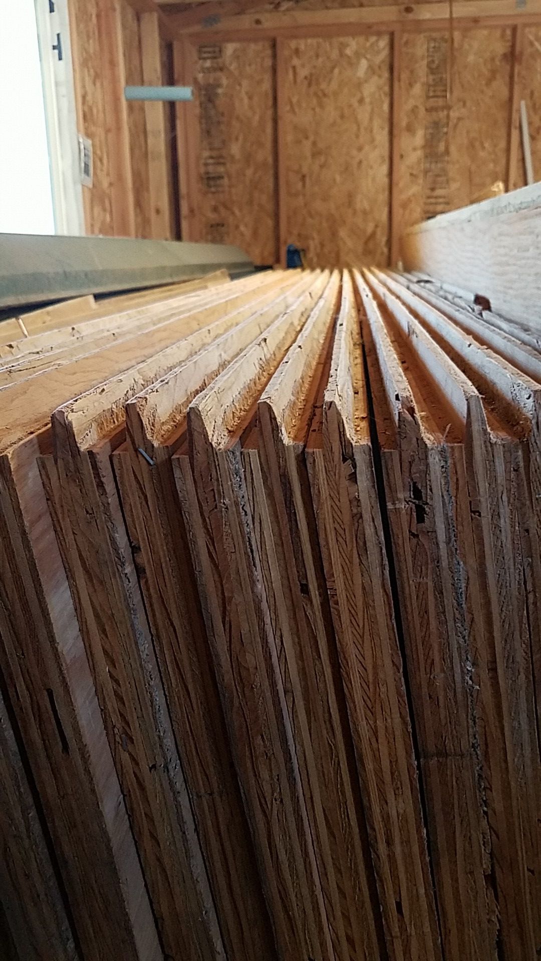 1 1/8 tongue and groove plywood $ 30 each ~ pending pick up