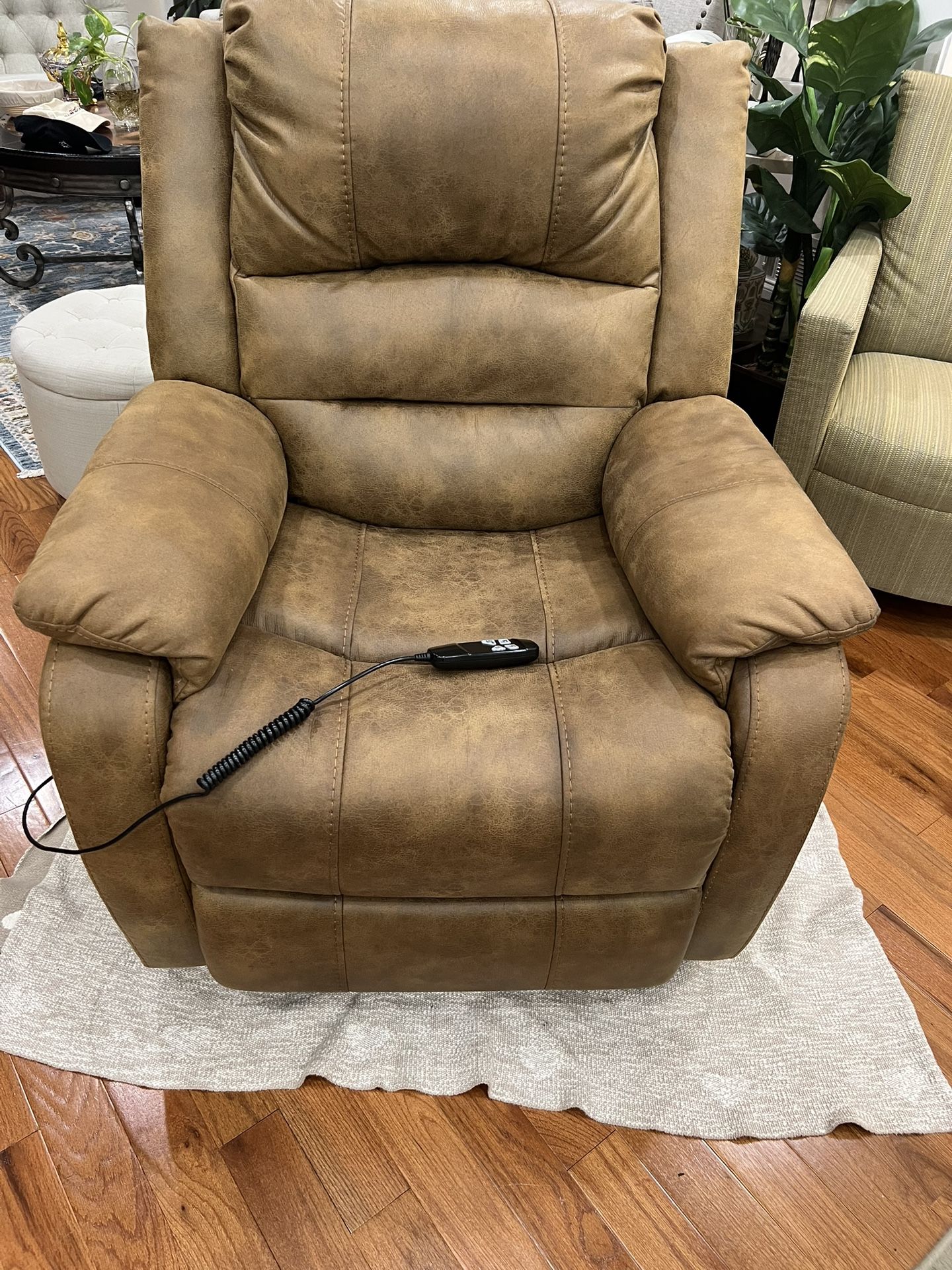 Leather lift power recliner Chair