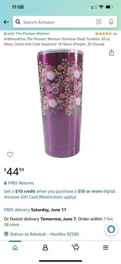 Stainless steel Tumbler The pioneer woman 20 Oz