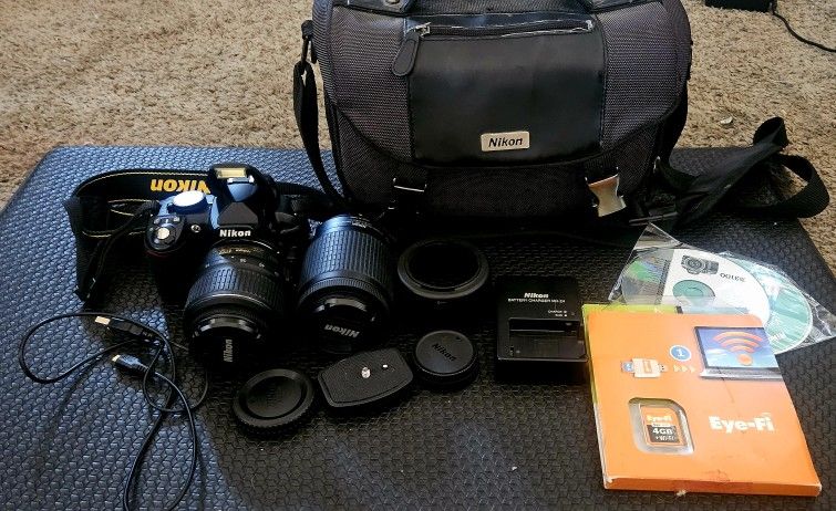 Nikon D3100 Digital Camera (DSLR) w/ Accessories 