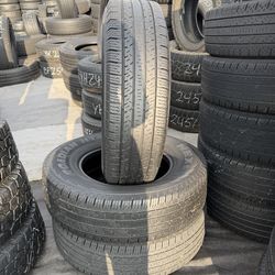 Used pair Nexen 235/80/17 Roadian HTX LT tires