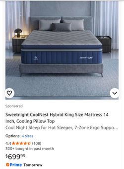 King Size 14-Inch Mattress – HALF PRICE!