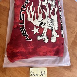 HELLSTAR Sports Red Tye Dye Hoodie “Size XL” Brand New