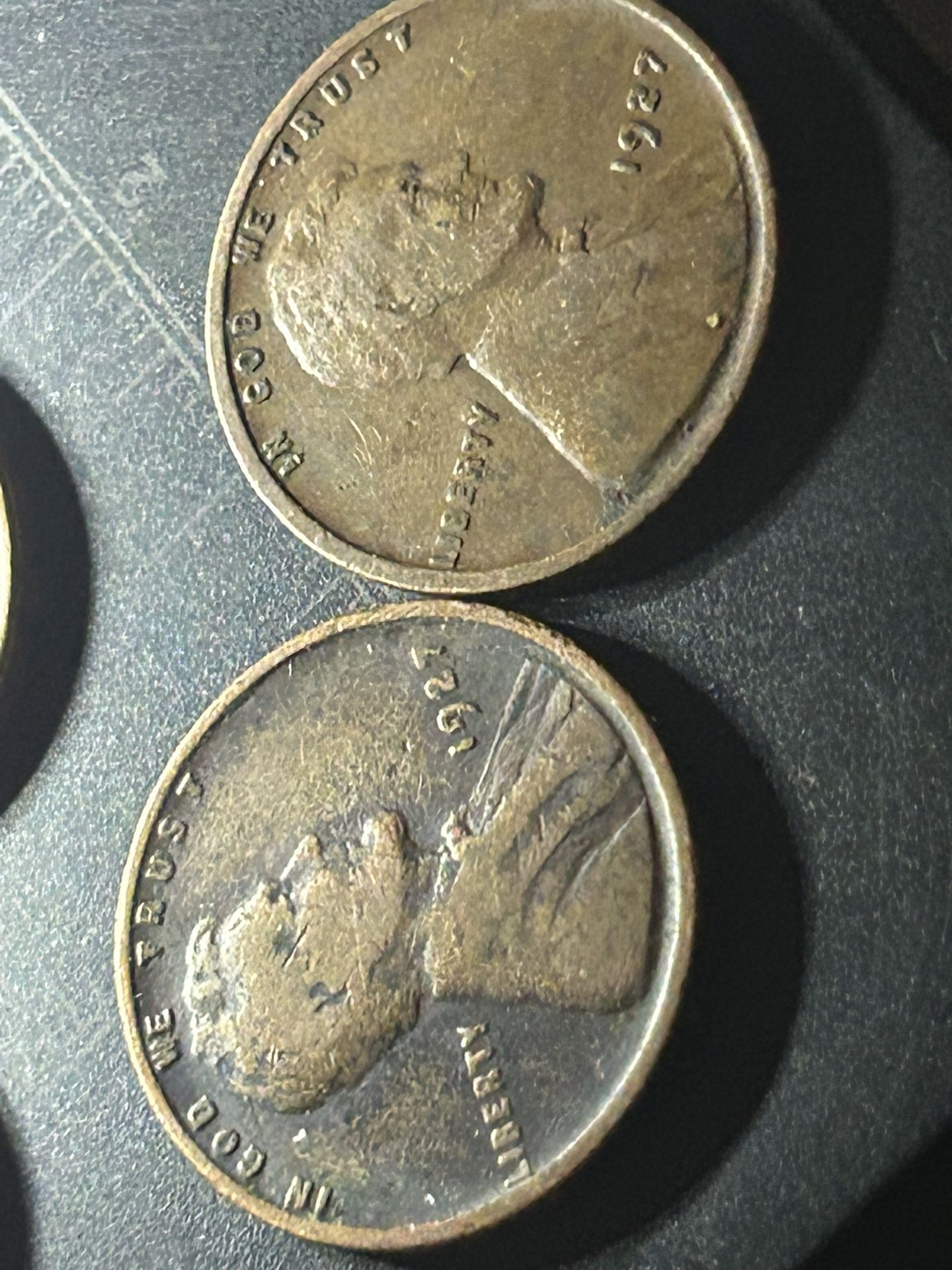 1927 P Lib Error Lincoln Cent 