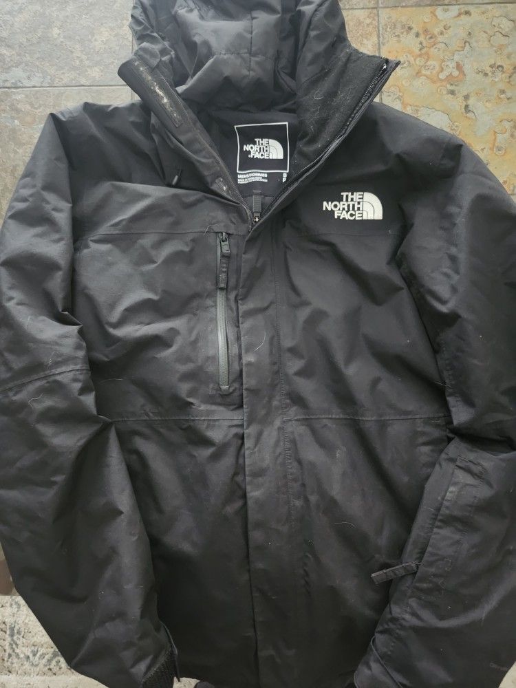The North Face Hooded Black Jacket Waterproof/ Insulated