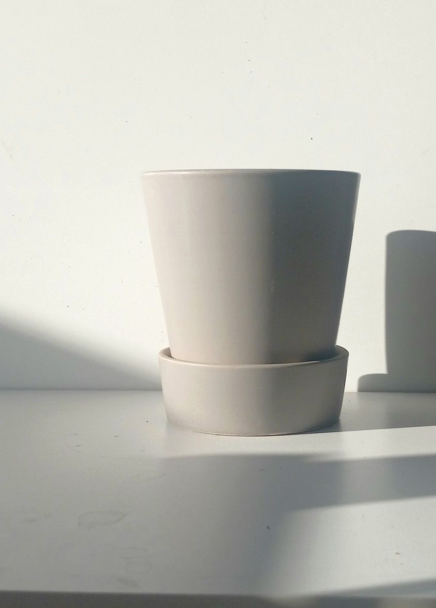 Glazed Ceramic Plant Pot / Plant Planter/ Flower Pot Patio Garden Saucer