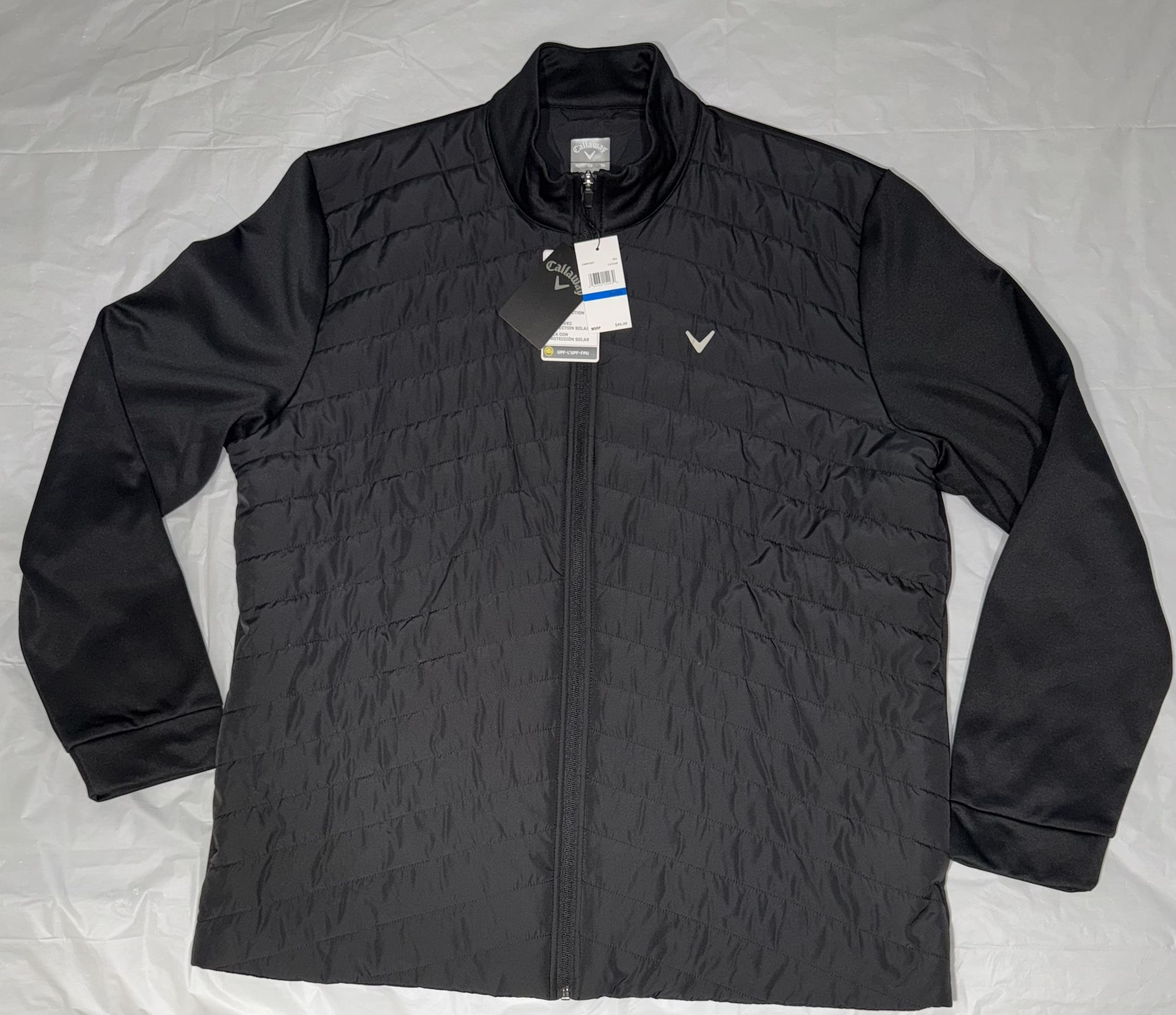 Callaway Light Weight Golf Jacket With Sun Protection Fabric Size XL - NWT