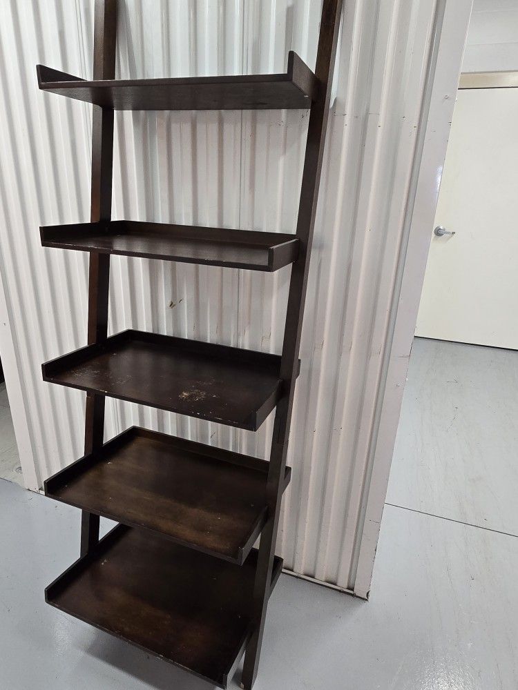 Leaning Ladder Shelf - Rustic & Minimalist Vibes