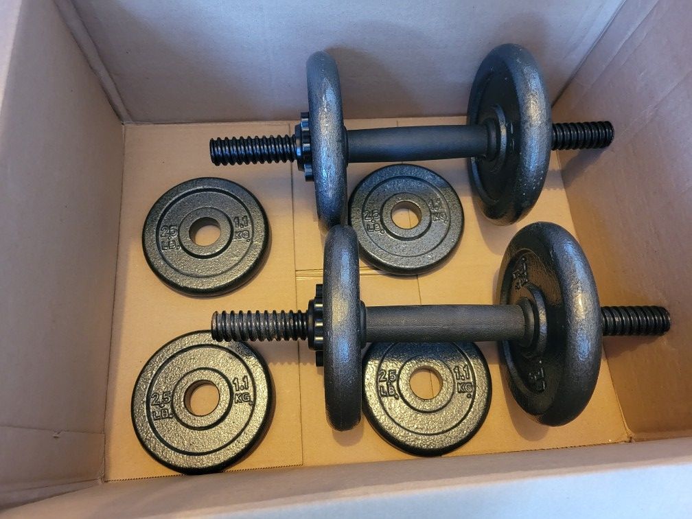 40 Lb. Adjustable Cast Iron Dumbbell Set