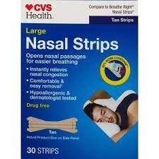Nasal Strips ( Tan )  Large 30 CT