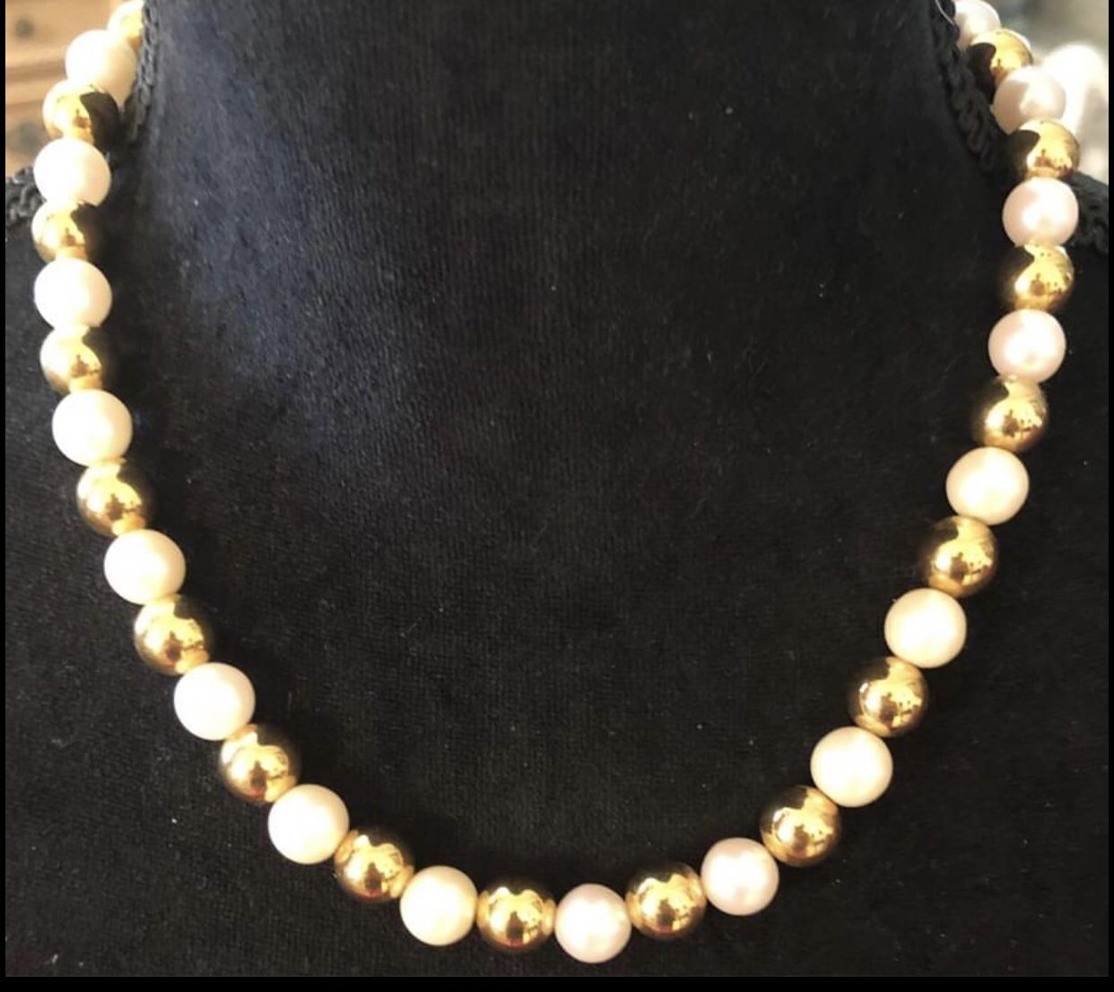 Vintage Glass Pearl Necklace
