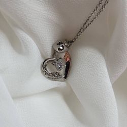 Silver Diamond Necklace