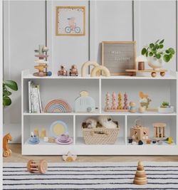 Montessori shelf wooden toy storage organizer new