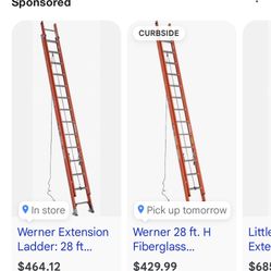 Werner extended ladder