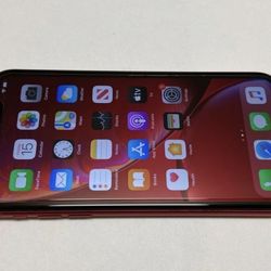 EXCELLENT UNLOCKED IPhone XR RED, 64GB Works With ANY COMPANY. 
