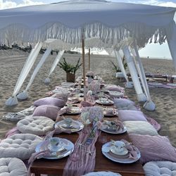 White Fringe Canopy