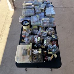 Huge Lot Of Fishing Gear Reels, Lines, Lures, Feathers, Spoons, Hooks, And Much More! PRICE DROP! Must Sell!
