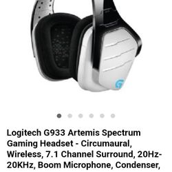 Logitech Gamin White Headset