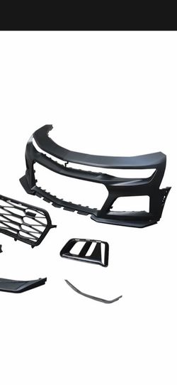 2019-2025 Chevy Camaro ZL1 Front Bumper Conversion 1pc.  Flat BLK