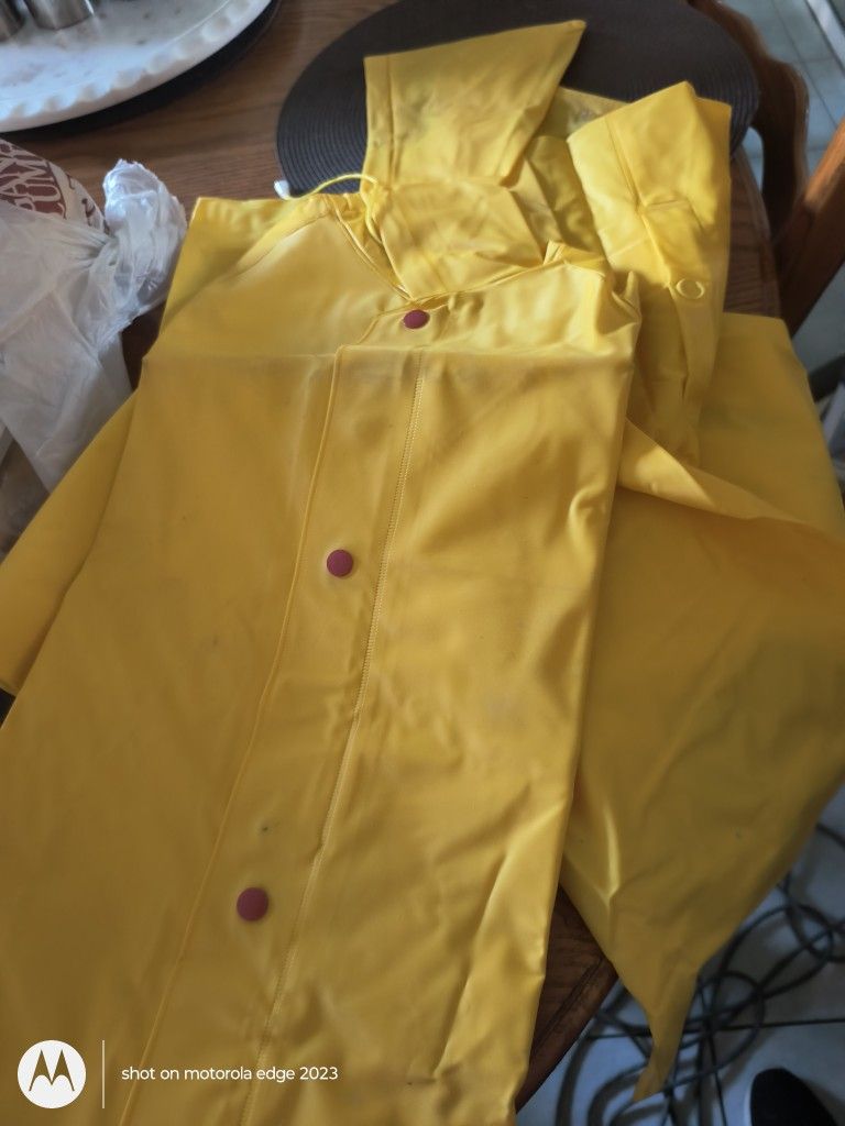 XL Rain Suit Pants And Jacket Set Heavy Duty