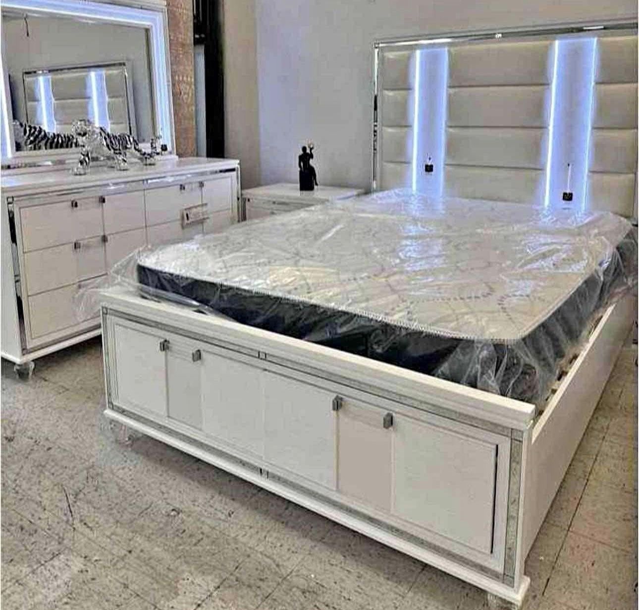 New 4pc Bedroom Set In Box Finance Available No Credit Needed $39 Down
