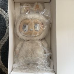 Authentic Popmart Zimomo Large Labubu Angel In The Clouds With Matching Popmart Bag