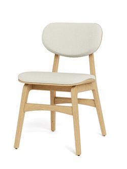 NEW Levity Scandinavian Dining Chairs (Set of 4) | White Oak | Off White | Factory Sealed