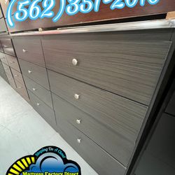 Grey Eight Drawer Dresser Chest Comoda Nueva Bonita 