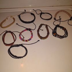 Unisex New Leather Cuff Assorted Bracelets