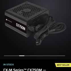 Power supply CX-M Series™ CX750M — 750 Watt 80 PLUS Bronze Semi Modular ATX PSU