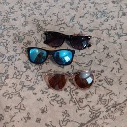 3 Pairs Of Sunglasses