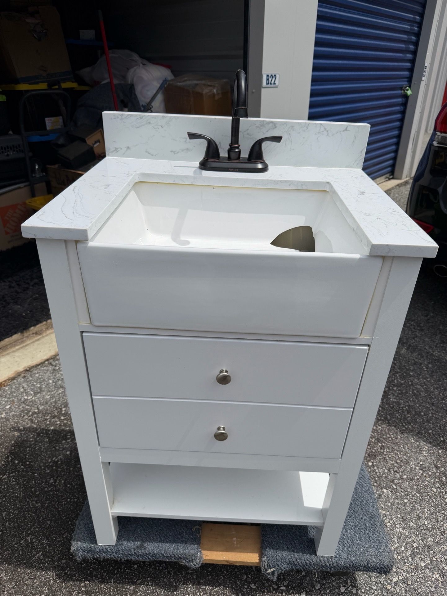 Bathroom Vanity (sink needs swap)