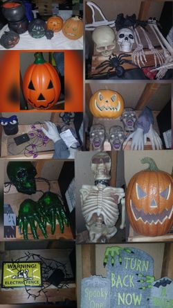 Huge Halloween  decoration collection for A true Halloween lover like myself