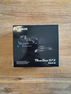 NEW Canon PowerShot G7 X Mark III 4K Camera - Black
