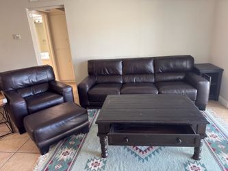 Living Room Set (sofa, chair, ottoman, coffee table and 1 end tables)