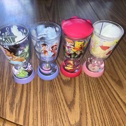 Lot Of 4 Disney Cups