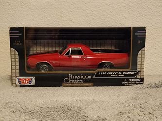 Chevrolet El Camino SS (contact info removed) Motormax 1/24 Red American Classics Diecast Car