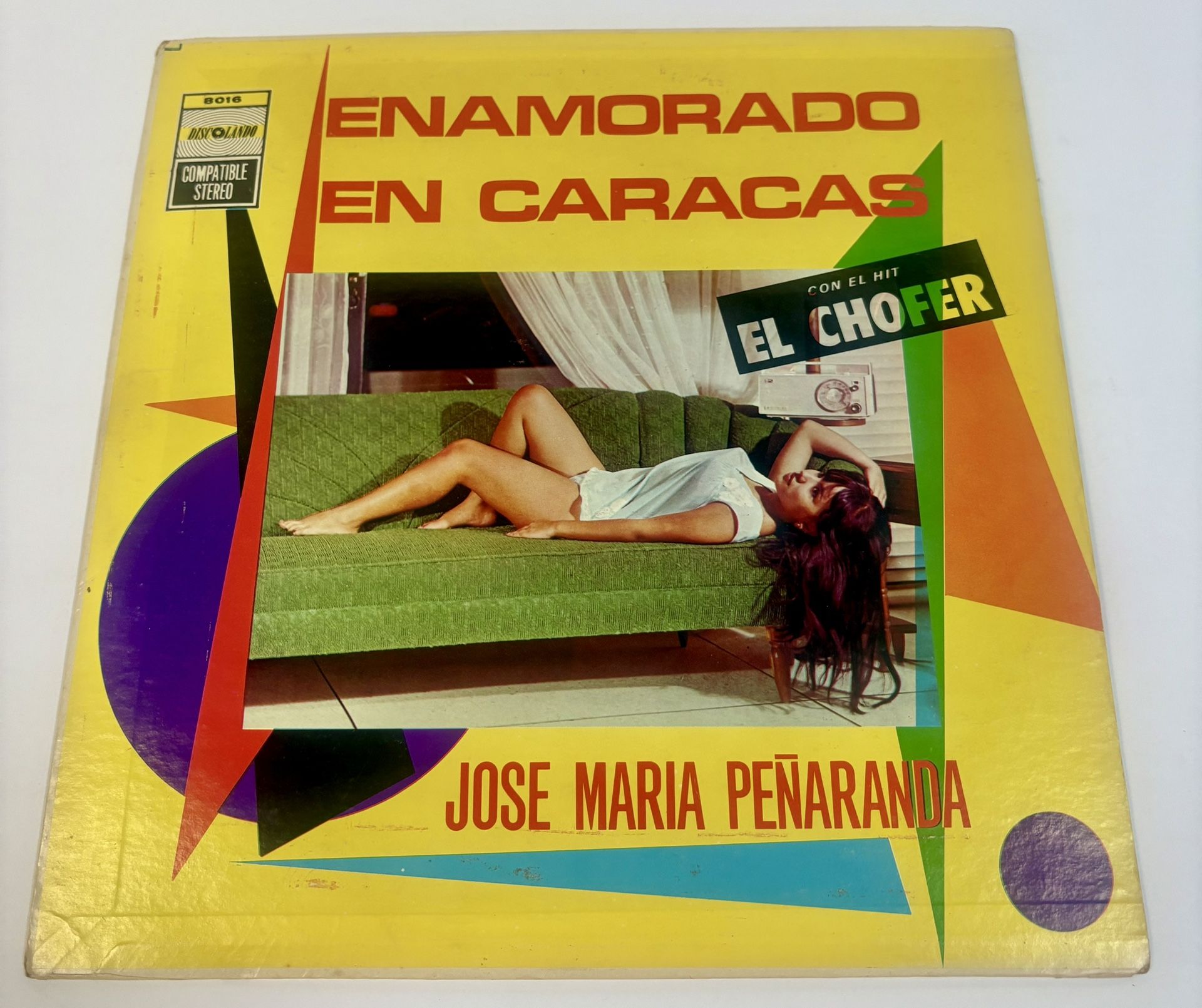 Jose Maria Penaranda Enmorado En Caracas 1972 LP Latin Miami 8016 Joropo VG+ EX