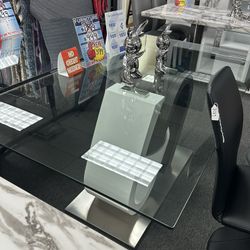 ⚠️WOW!! Black And White Glass Table🙂