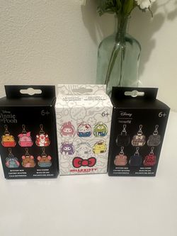 Loungefly Mystery Box keychain Bag Charm Bundle x3