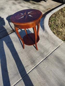 Round Two Tier Accent Table