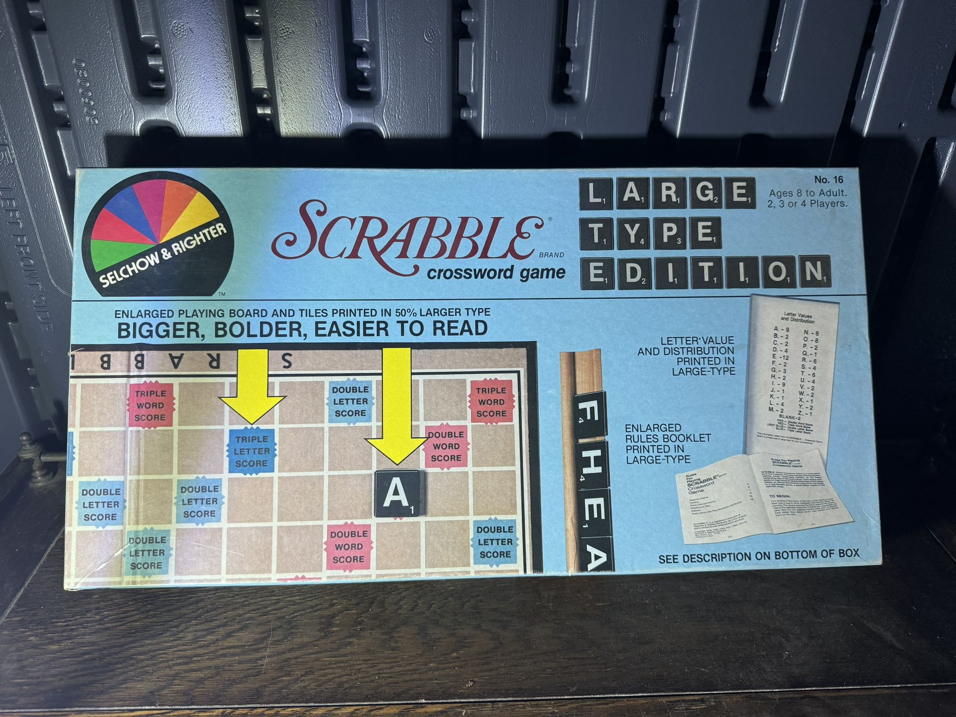 Vintage “Large Type” Scrabble Board game