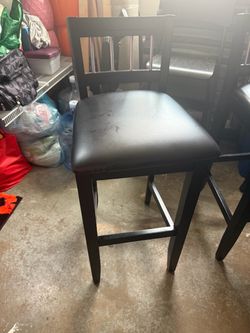 Wood Upholstered Counter Height Chairs