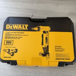 Dewalt 20V MAX Cordless 1 in. PEX Expansion Tool, PEX Expander Grease and Case
