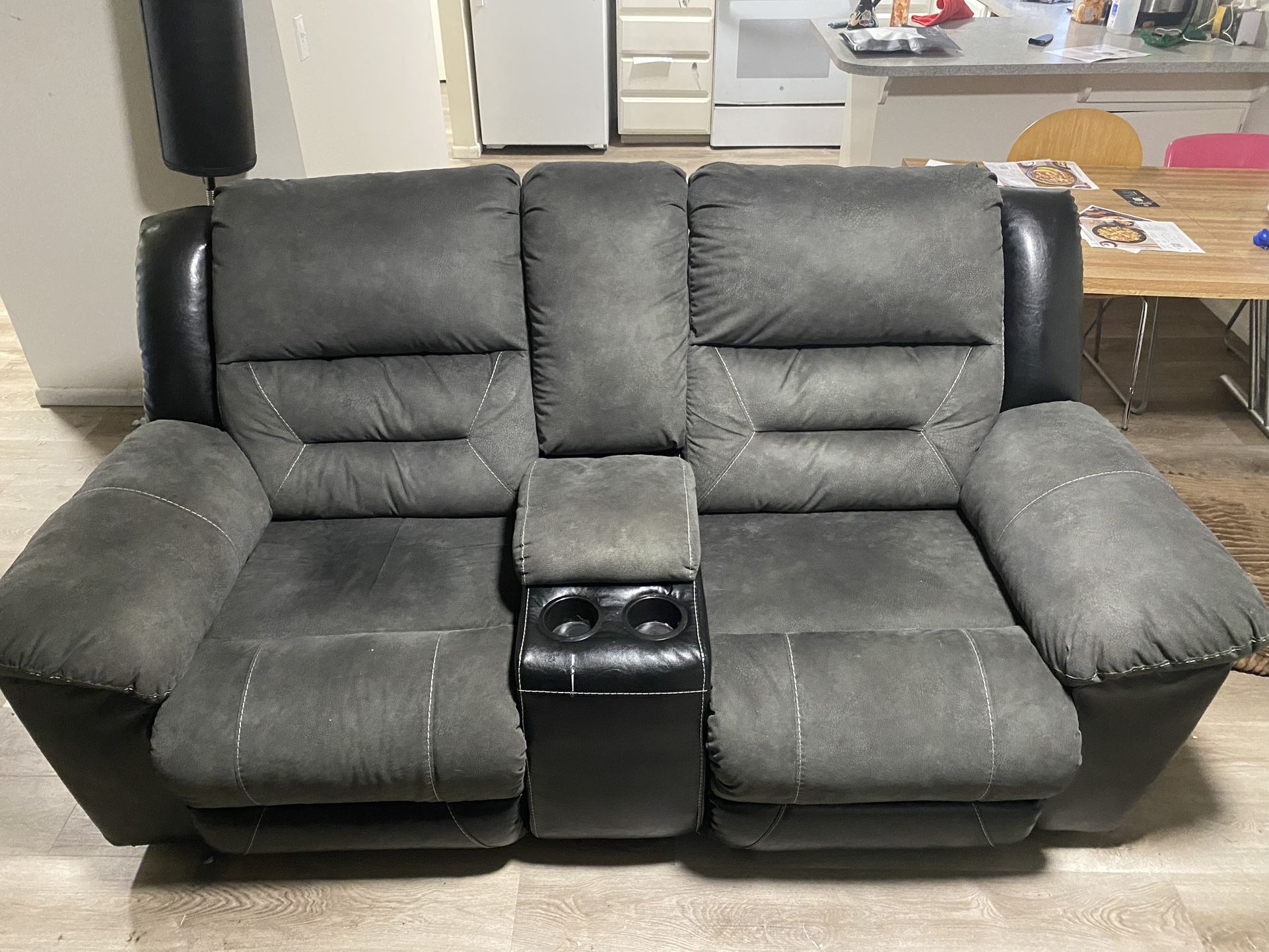 Reclining Couch With Cup holder And Storage