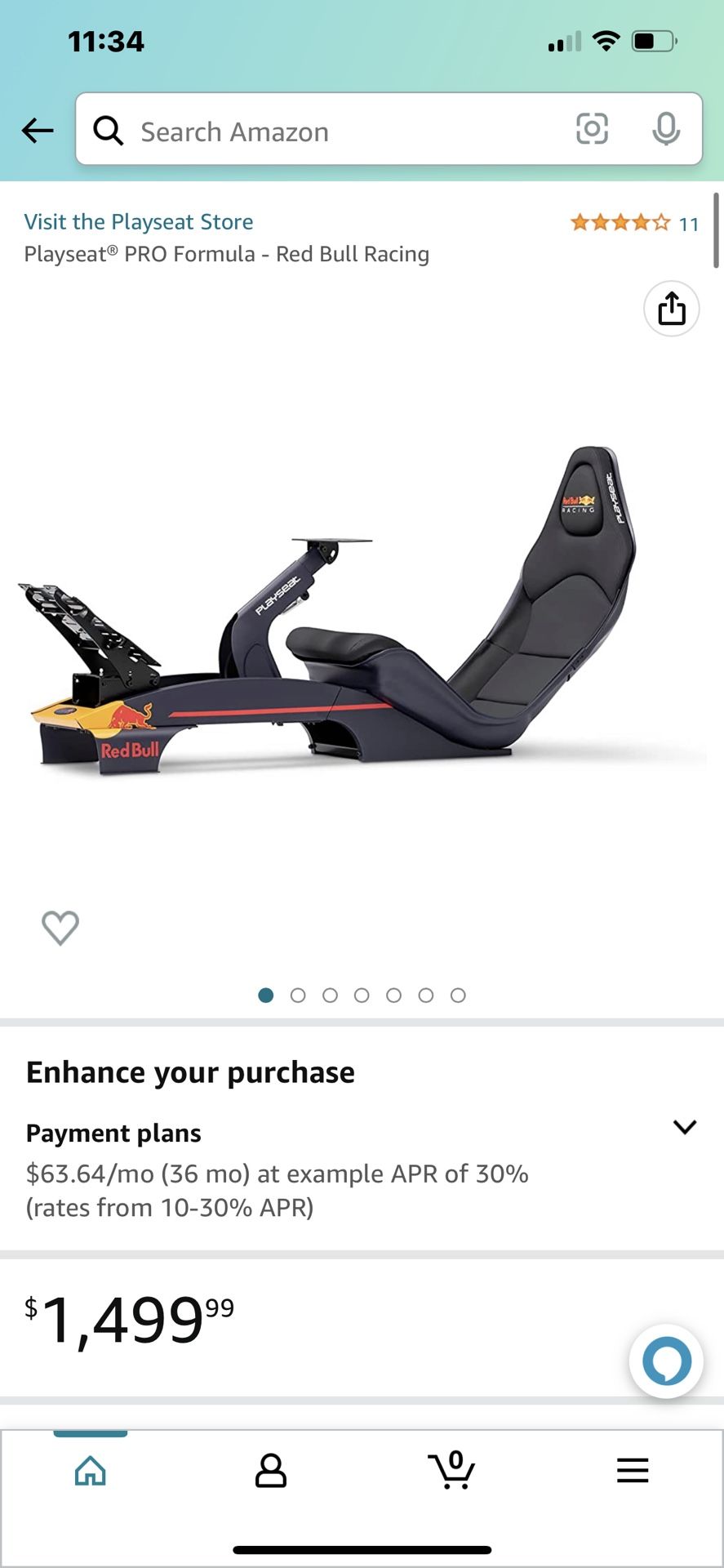 Playseat Pro Formula Redbull Racing F1