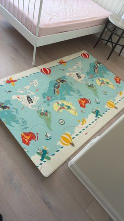 Kids World Map Foam Play Mat