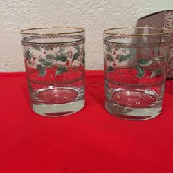 Christmas Becaré Glasses Set 4 