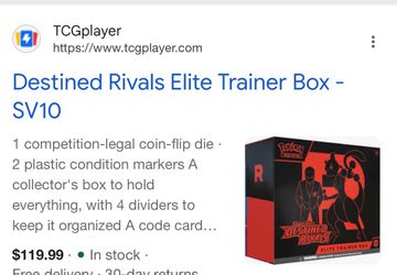 Buying Pokemon Destine Rivals etbs bulk $100/each