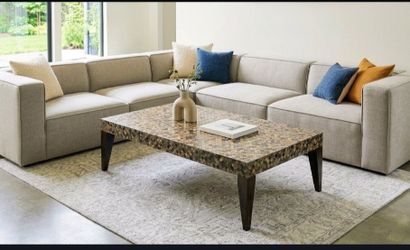 Coffee Table, Mosaic Mother of Pearl and Wood. Great Condition
